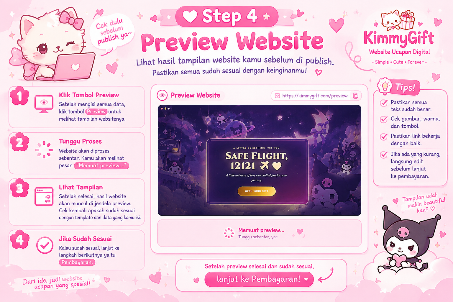 Preview Website Ucapan Digital