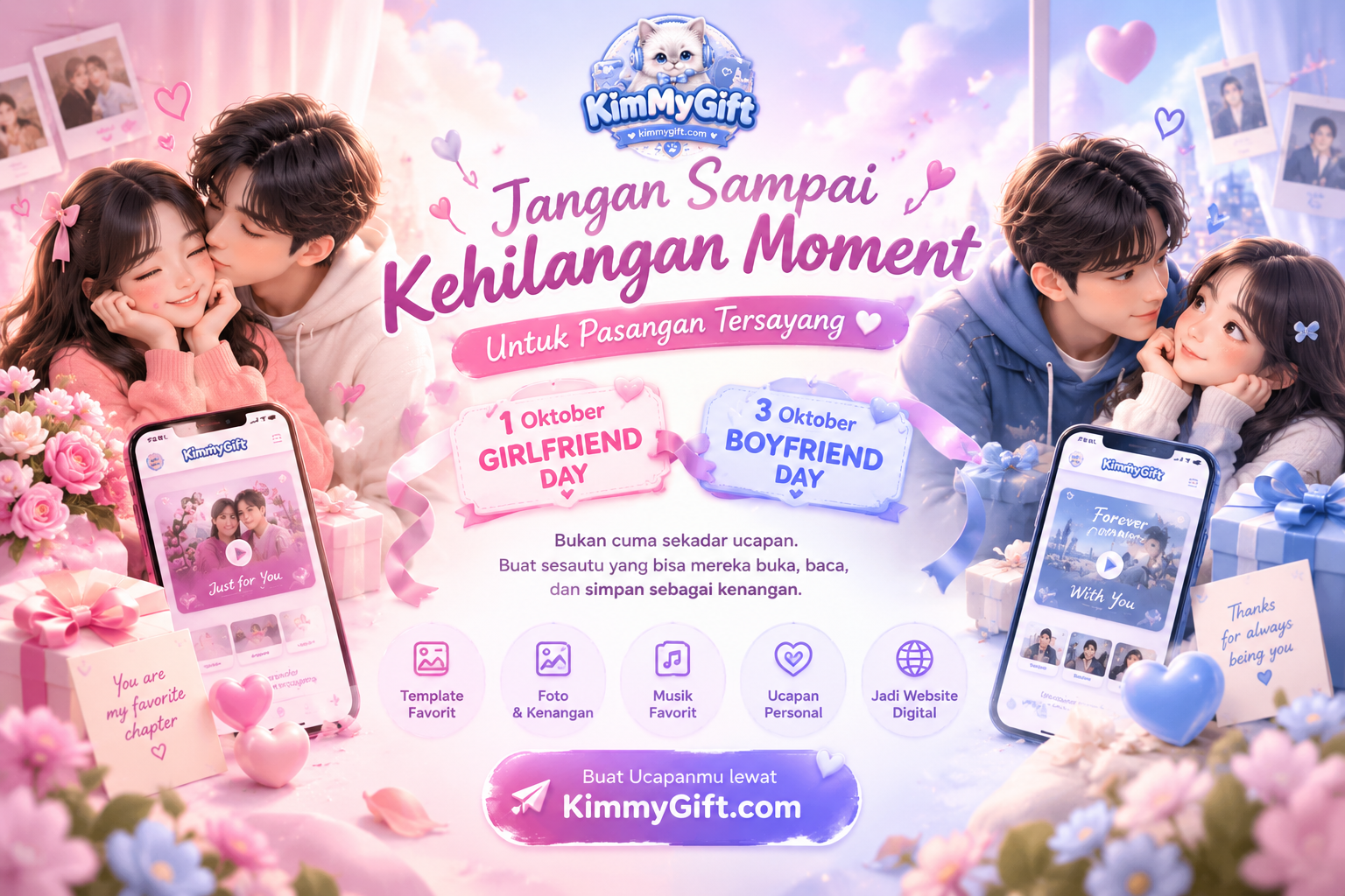 Girlfriend Day 1 Oktober dan Boyfriend Day 3 Oktober: Jangan Sampai Kehilangan Moment