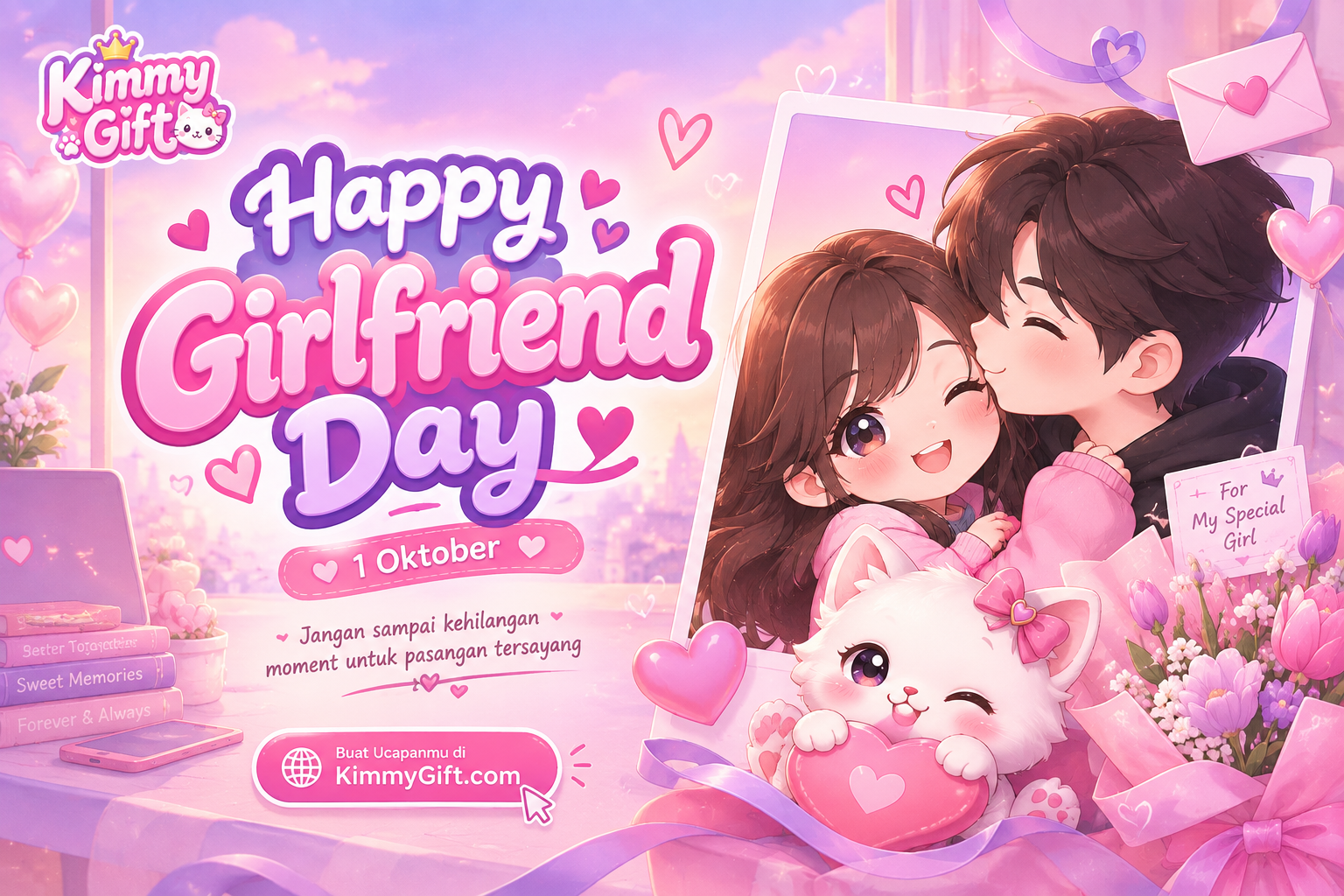 Happy Girlfriend Day 1 Oktober: Ucapan & Ide Kejutan