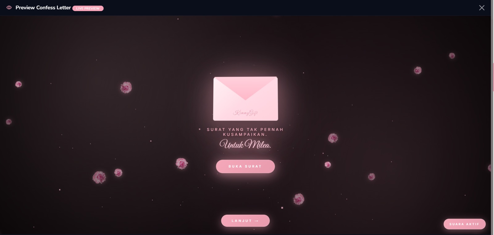 Confess Letter